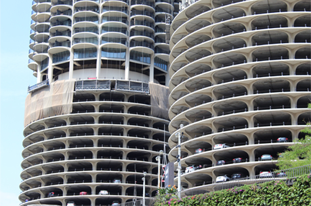 photograph of Marina City in Chicago